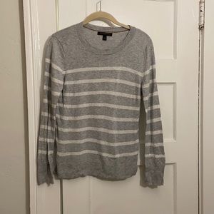 Banana Republic Grey Striped Sweater